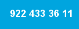 922 433 36 11 922 433 36 11